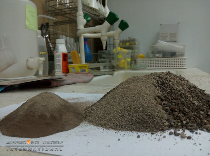 Figure 1: Soil sample consist of various sizes of particles which can be physically separated